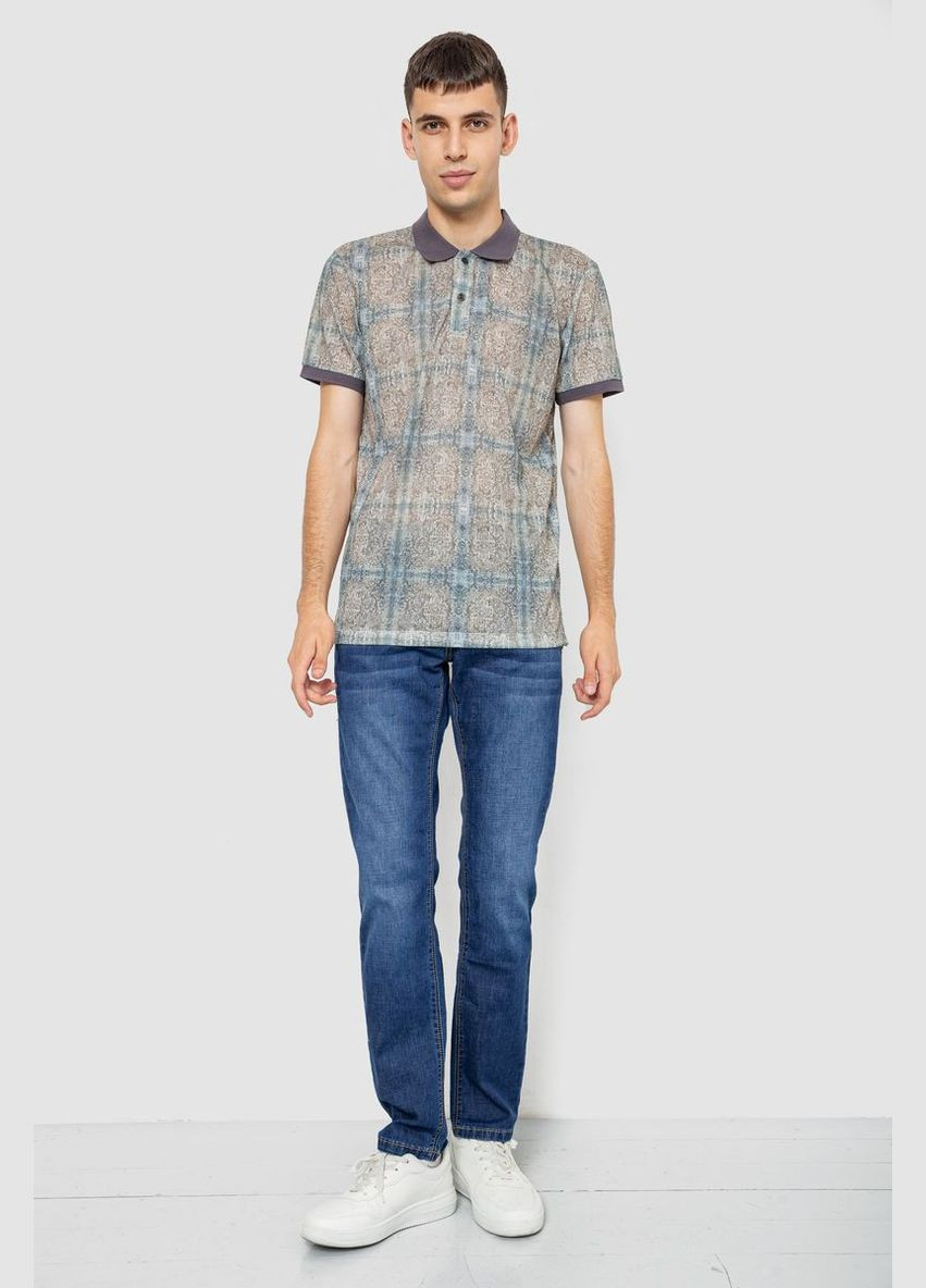 Поло чоловіче з принтом Ager 247R318 (301407426)