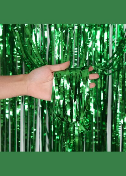 Дождик для фотозоны 3 м на 1 м зеленый Jannet Дощик (316580241)