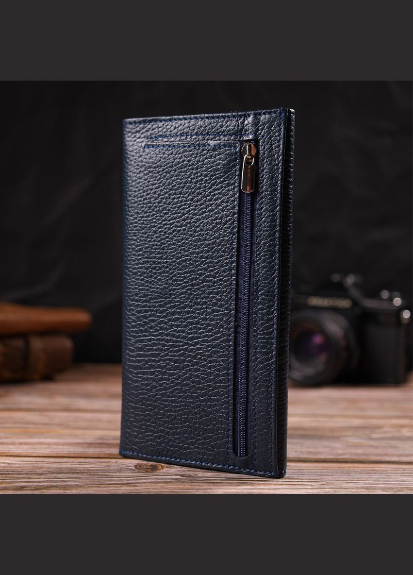 Жіночий гаманець з натуральної шкіри 21830 Синій Canpellini (298567766)