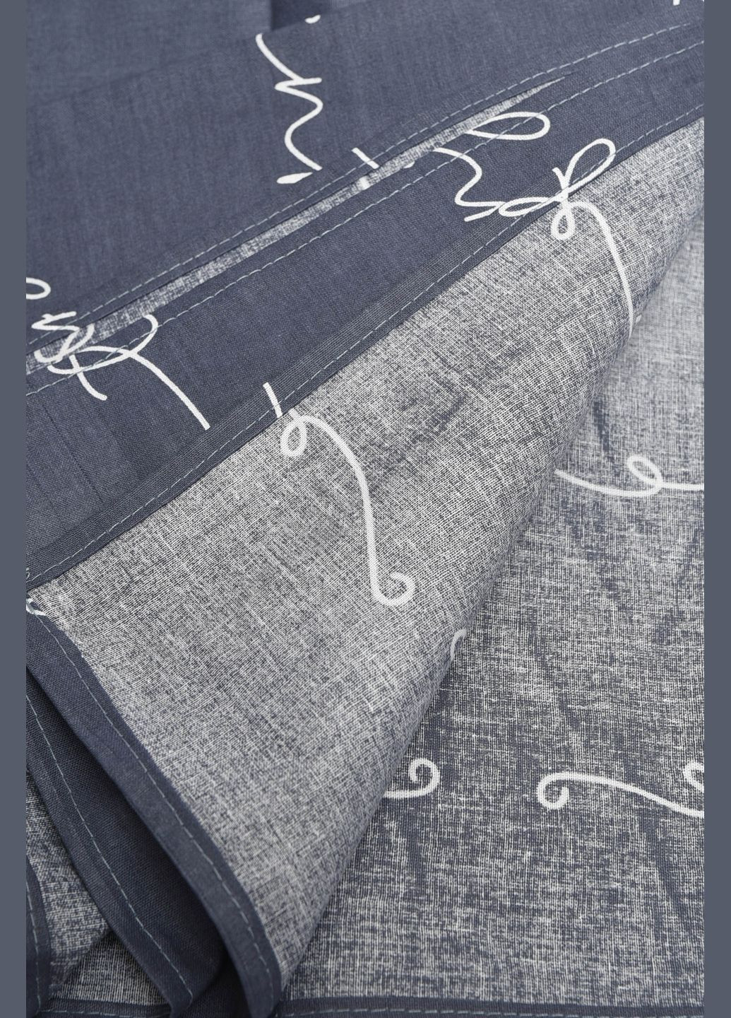 Комплект постільної білизни темно-синього кольору євро Let's Shop (300512579)