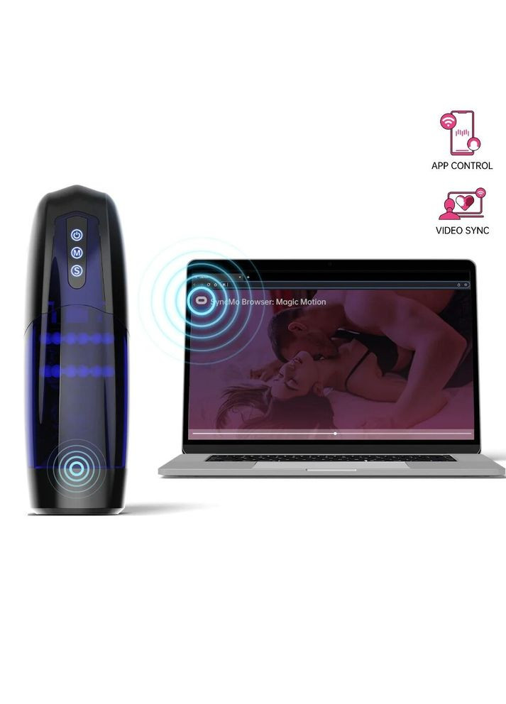 Інтерактивний смарт мастурбатор Xone, імітація фрикцій, 10 режимів, кнопка турбо - CherryLove Magic Motion (339867762)