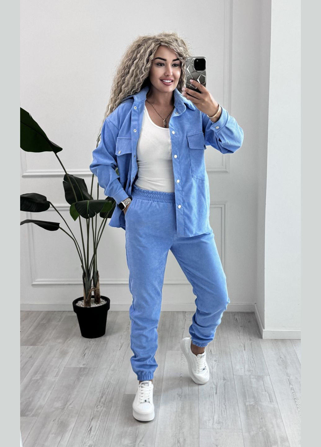 Костюм мікровельвет сорочка та штани No Brand (345643562)