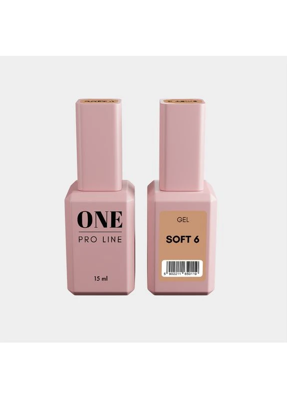 Гель для нарощування нігтів SOFT GEL №6 15ml ONE PRO LINE (395870539)