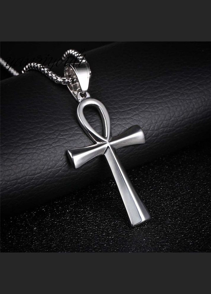 Кулон Єгипетський Хрест Життя Anch Анкх підвіска талісман амулет із сталі No Brand (339869723)