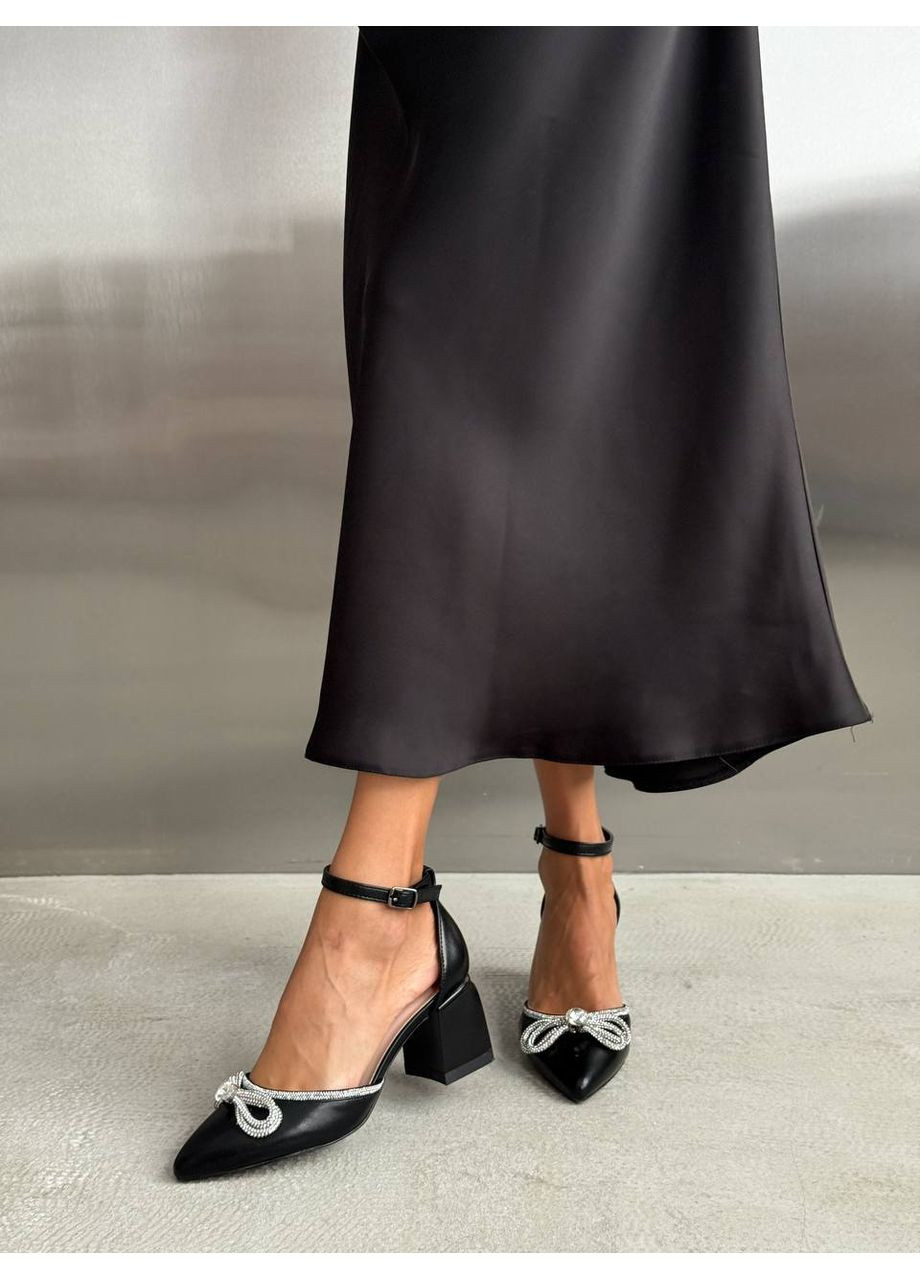 No Brand Стильні жіночі туфлі чорний з штучна шкіра, — всесезон (356764445)