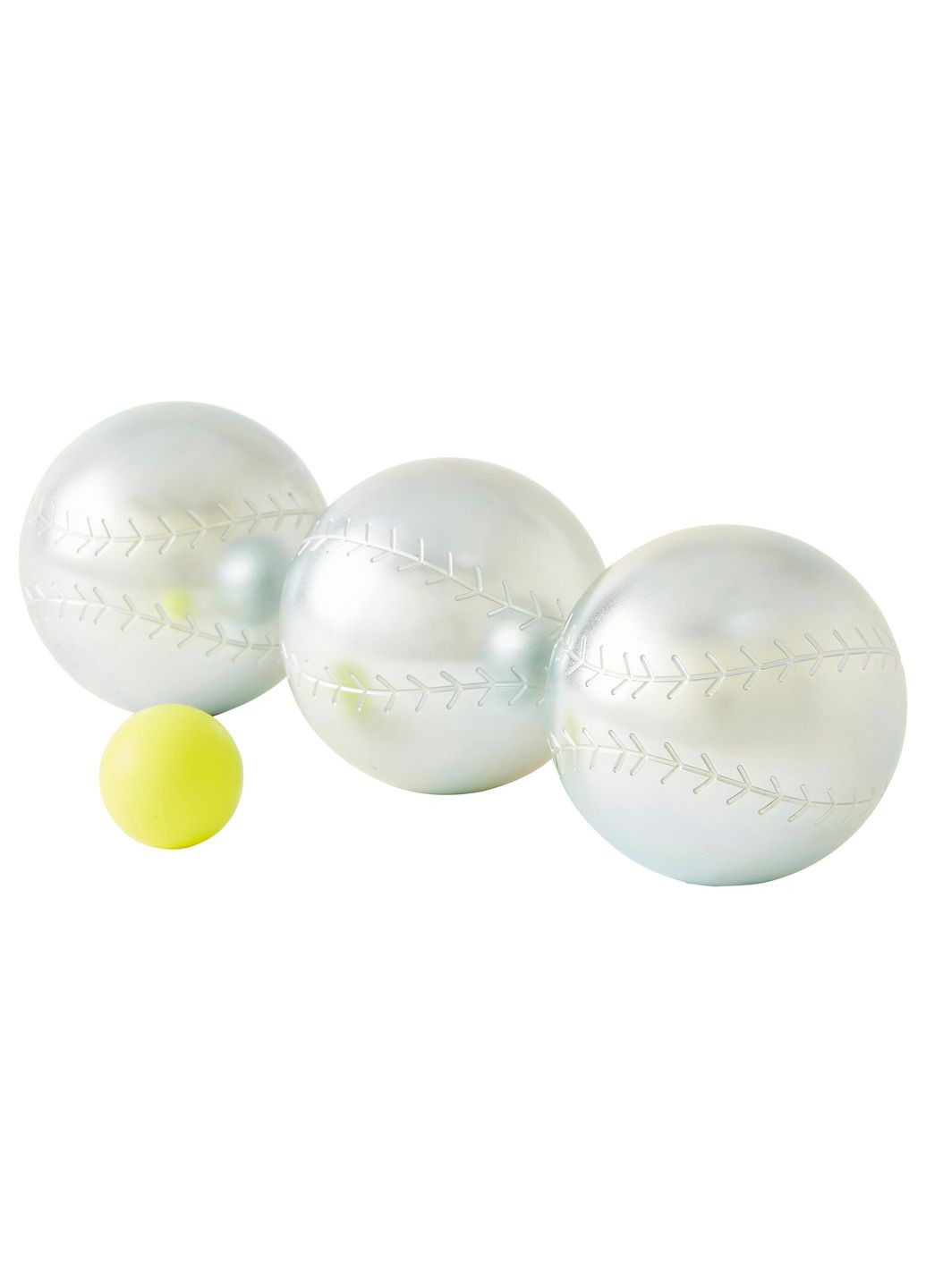 Набір для Петанка з 3 Бейсбольних Рекреаційних Петанків 500 73мм/660 г 3 Шарів Синій GEOLOGIC (336550279)