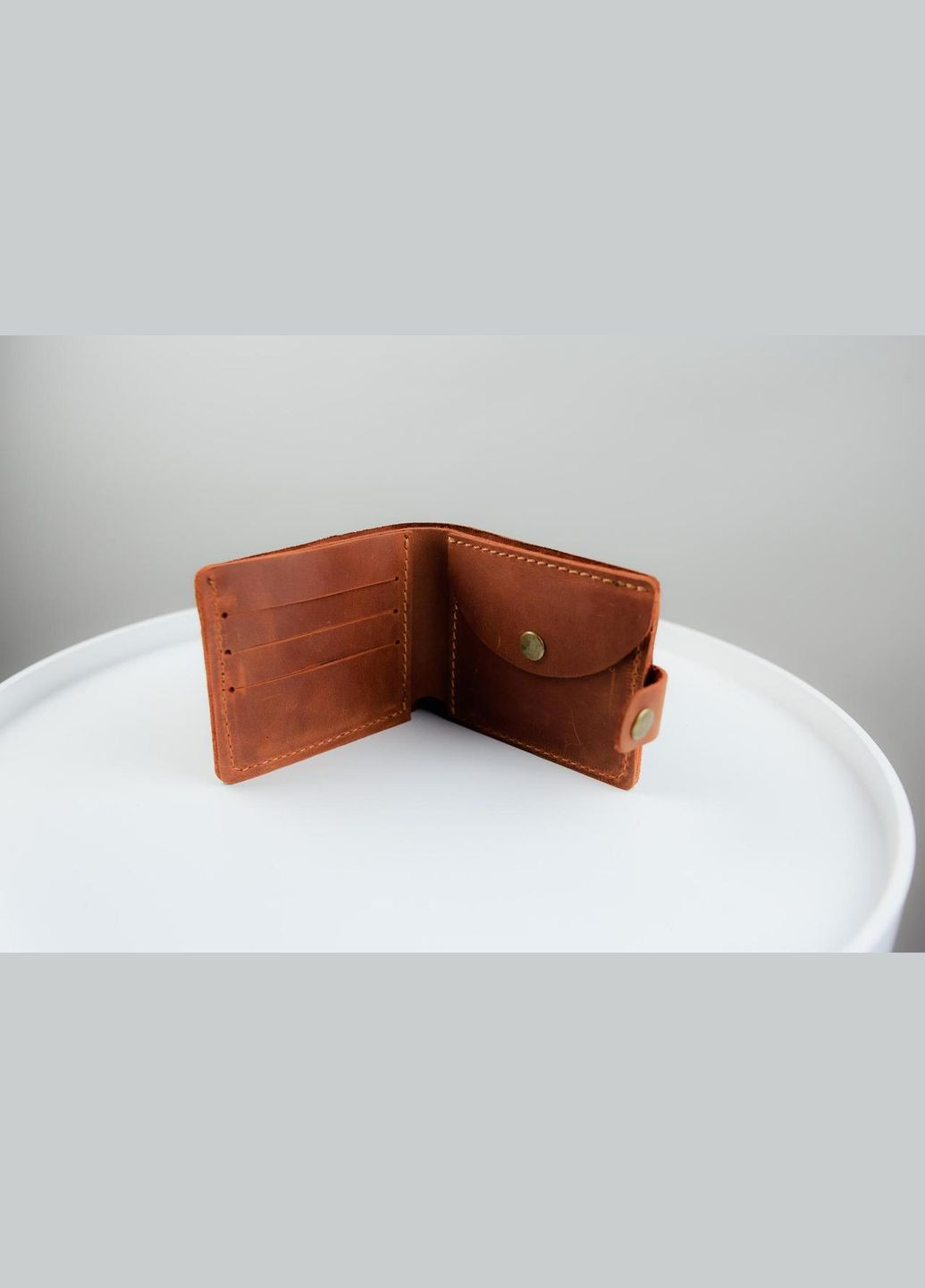 Классический кошелек из натуральной кожи Crazy Horse тиснение крокодил SH018 (светло-коричневый) No Brand (293337564)