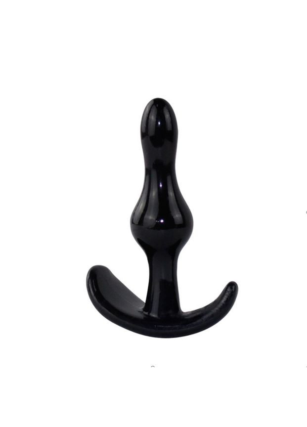 Анальная пробка с зауженным кончиком цвет Черный Soft Touch (301513617)