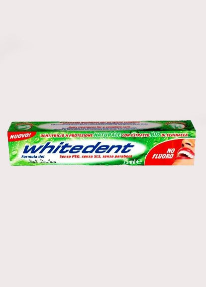 Зубна паста Whitedent Naturale без фтору 75 мл ORAL-FACE (278633940)