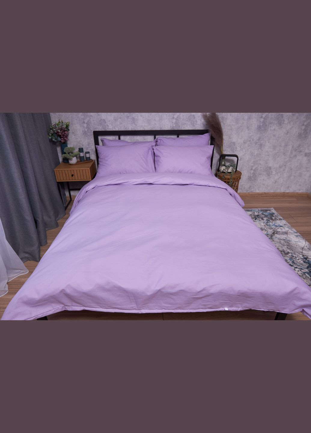 Комплект постільної білизни Бязь Gold Люкс «» полуторний 143х210 наволочки 4х50х70 (MS-820002316) Moon&Star Orchid (286762426)