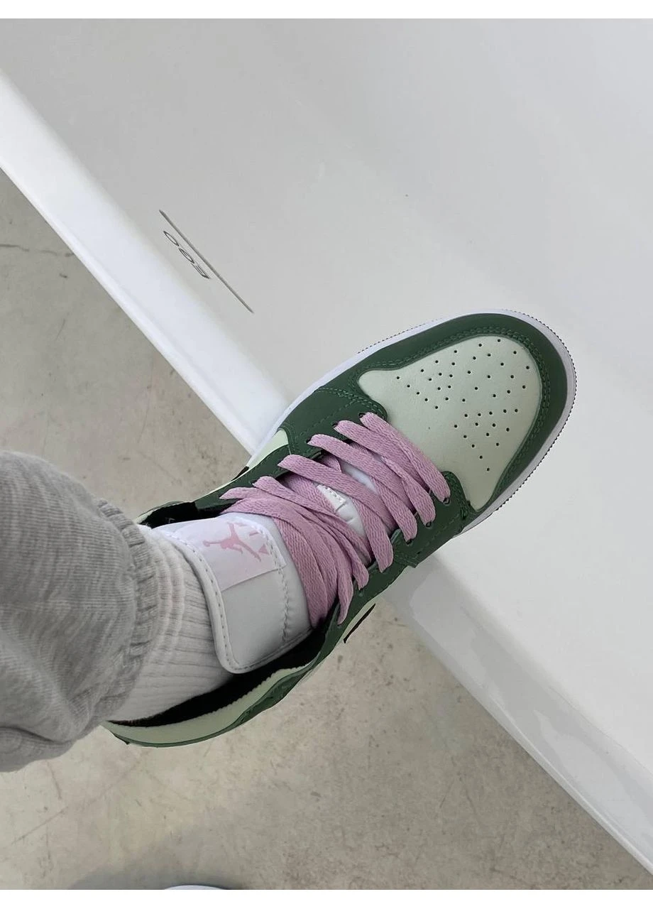 КРОСІВКИ ЖІНОЧІ NIKE AIR JORDAN 1 RETRO MID DUTCH GREEN НАЙК АІР ДЖОРДАН No Brand сірі демісезони (368887705)