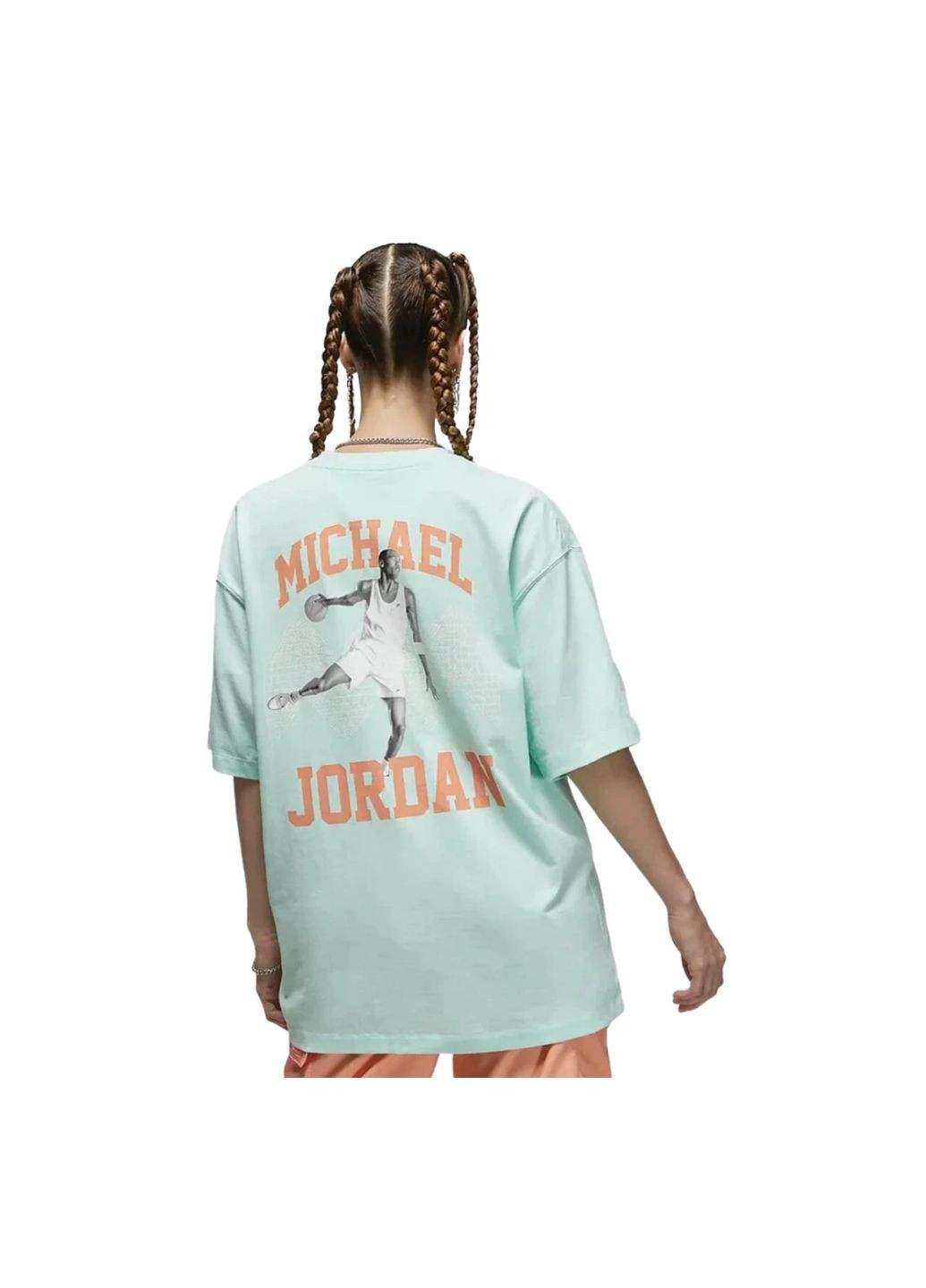 Зелена демісезон футболка women`s heritage oversized t-shirt Jordan