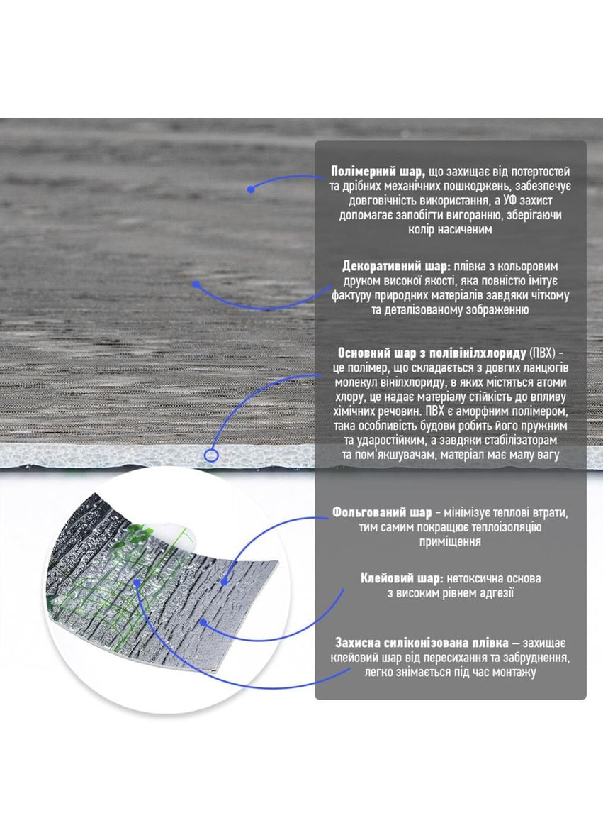 Плінтус вініловий самоклеючий 5000х100х2мм Матовий (D) SW-00002123 Sticker Wall (373394288)