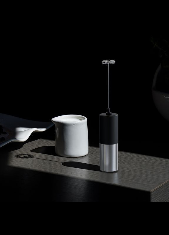 Электрический вспениватель молока Капучинатор Lecot MF-05 Silver-black No Brand (302974864)