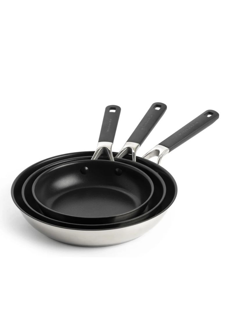Набір сковорідок KitСhenAid СSS СС005708-001 3 предмети чорний KitchenAid (347247270)