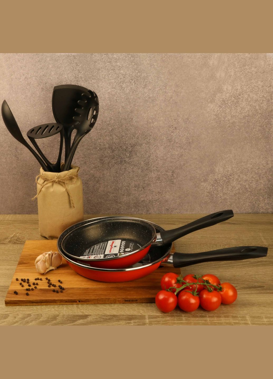 Набор сковородок 2шт K2 RED 20/24 см Vitrinor (276908167)