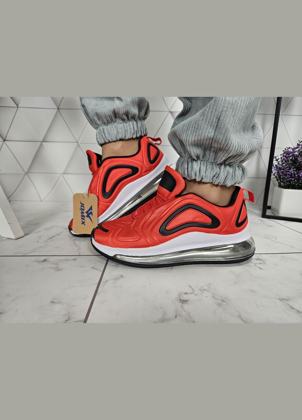 Кроссовки текстильные на амортизаторах компенсаторах красные No Brand красные (322650852)