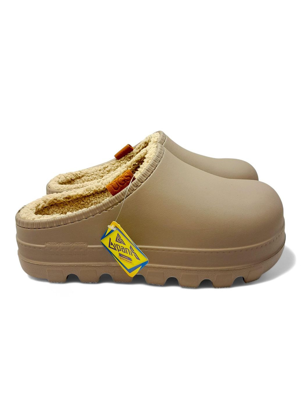 Стильні жіночі утеплені сабо розмір 38 (24,5 см) чорні Gipanis (365873922)