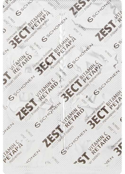 Дієтична добавка "Вітамін С" Vitamin C Retard 24шт (908406-105751) Zest (368626264)