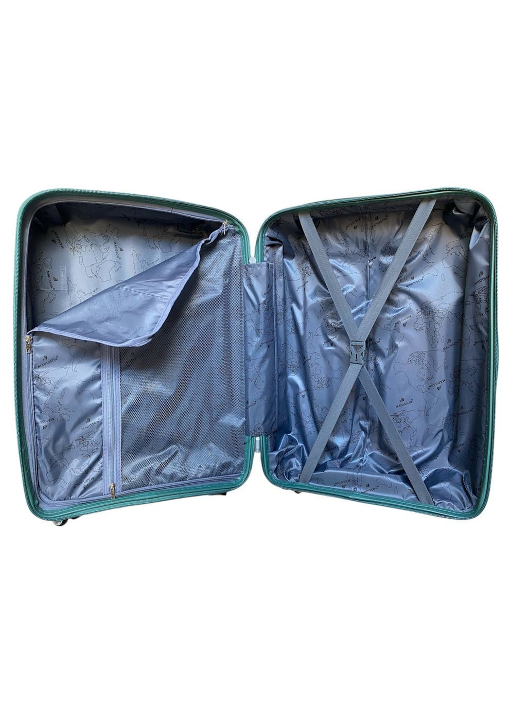 Чемодан малый под ручную кладь S Madisson 51103 полипропилен Бирюзовый Snowball (328389018)