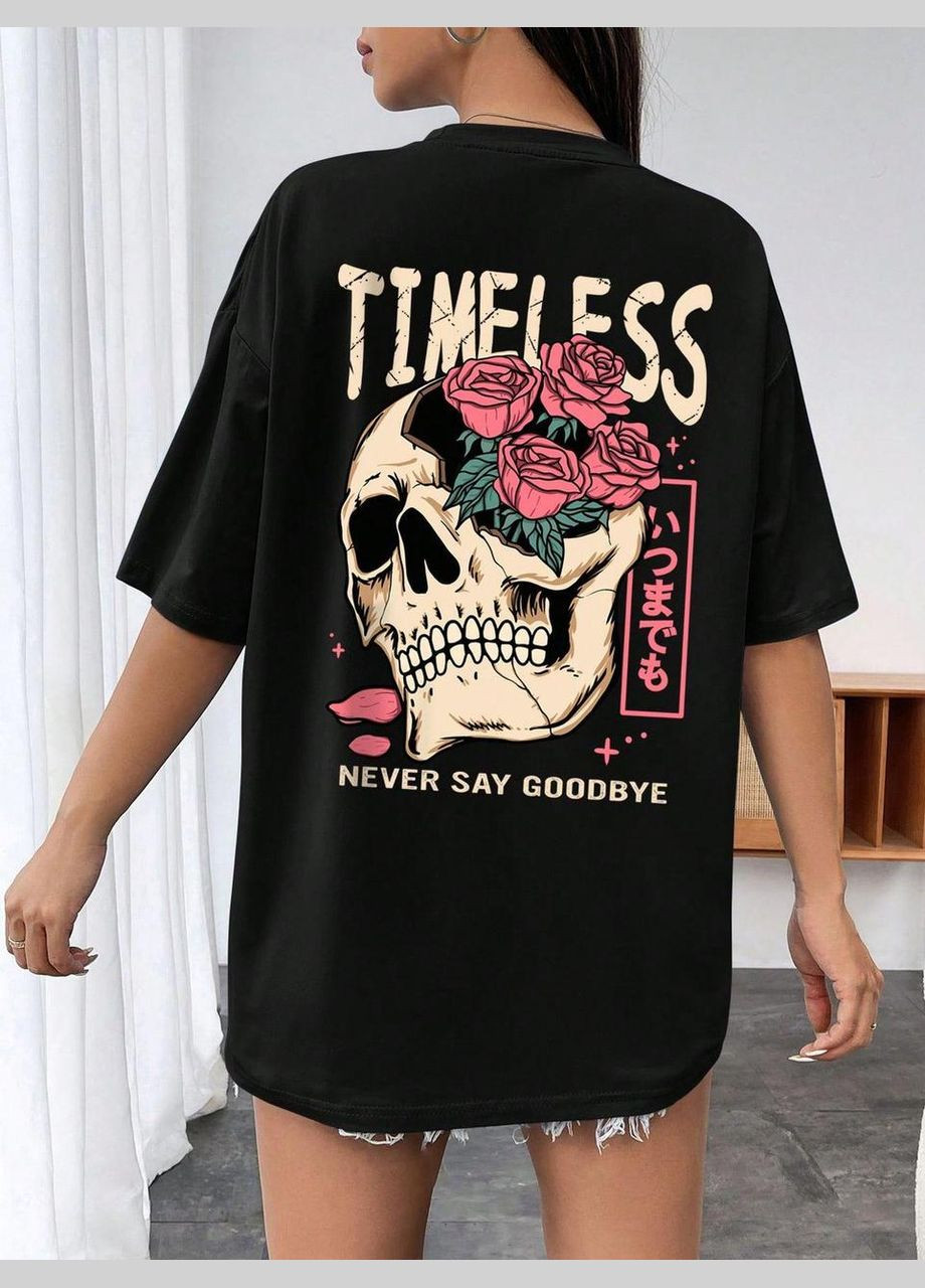 Футболка жіноча з принтом 46 Чорний 2664084845 No Brand - (341250042)