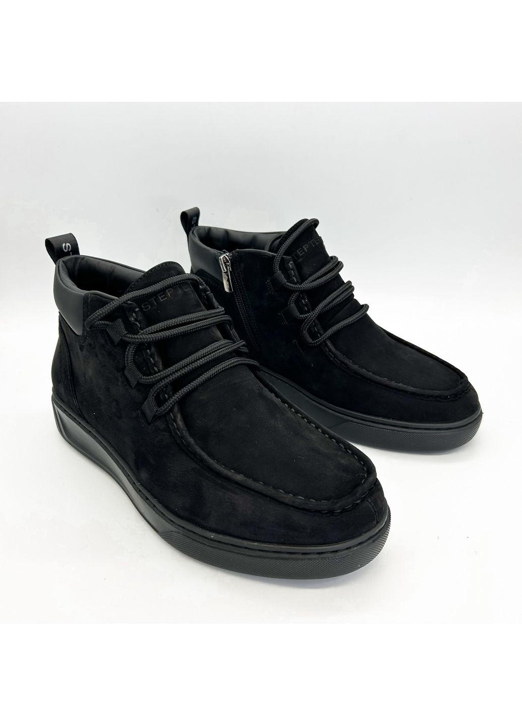 Черные зимние ботинки (р) нубук 0-2-2-8576 Stepter