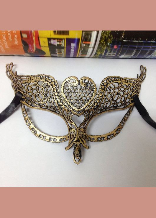 маскарадна one size золотистий Jannet Маска (322182808)