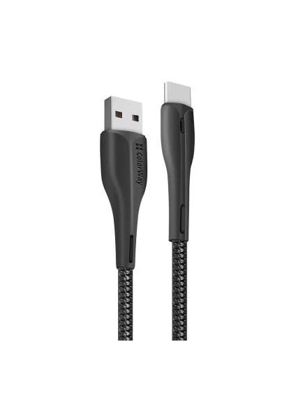 Дата кабель USB 2.0 AM to Type-C 1.0m LED black (CW-CBUC034-BK) Colorway USB 2.0 AM to USB-C 1.0m led black (388713564)