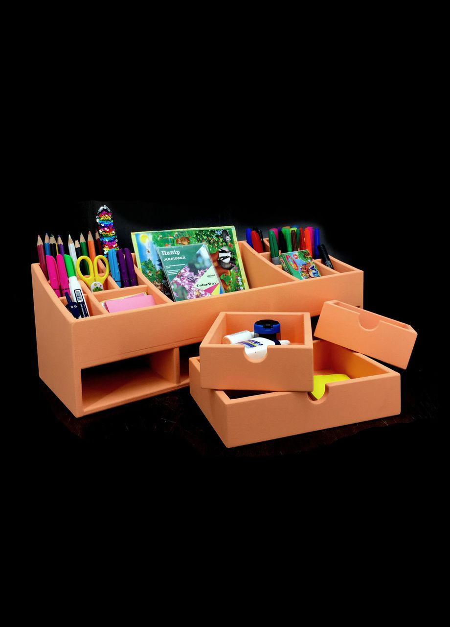 Органайзер настільний з дерева Адолфо грейпфрут (КНЦ-008454) No Brand (328230350)