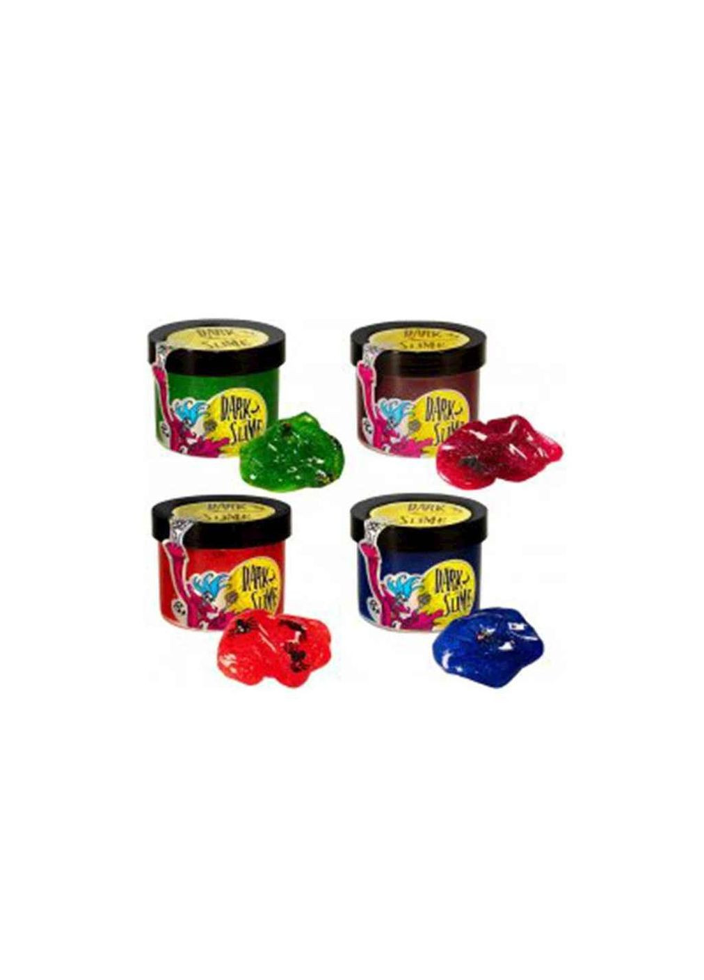 Слайм Dark slime - з декором -0,100 кг (укр) в асортименті 71829 ТМ Strateg (304993792)