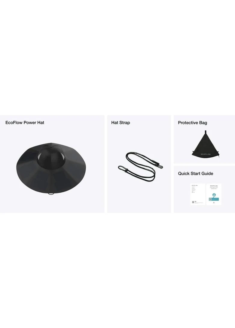 Капелюх із гнучкими сонячними панелями Power Hat Medium-Large [112874] EcoFlow (401596392)