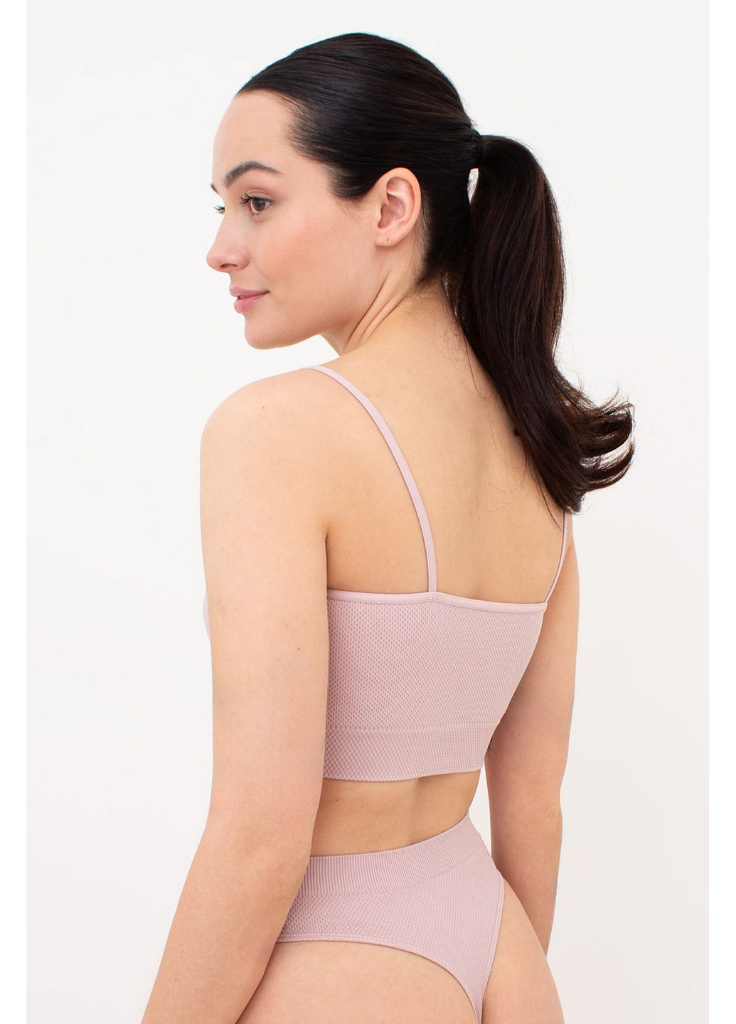 Бесшовный топ на тонких бретелях Giulia TOP WITH STRAPS (351853876)