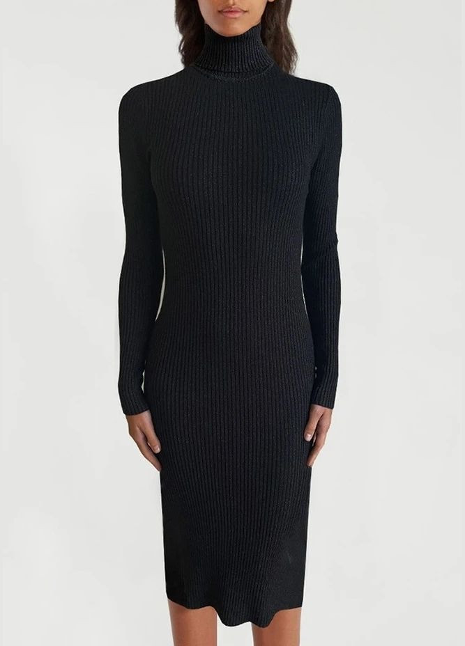 Черное кэжуал платье Moni&co