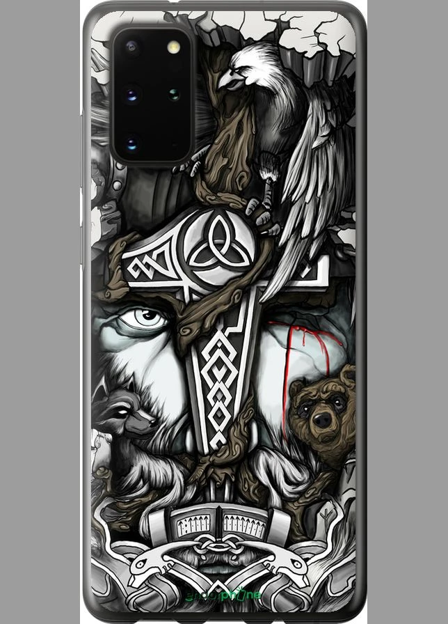 Чехол Samsung Galaxy S20 Plus Тату Викинг "4098u-1822-70447" Endorphone (329904252)