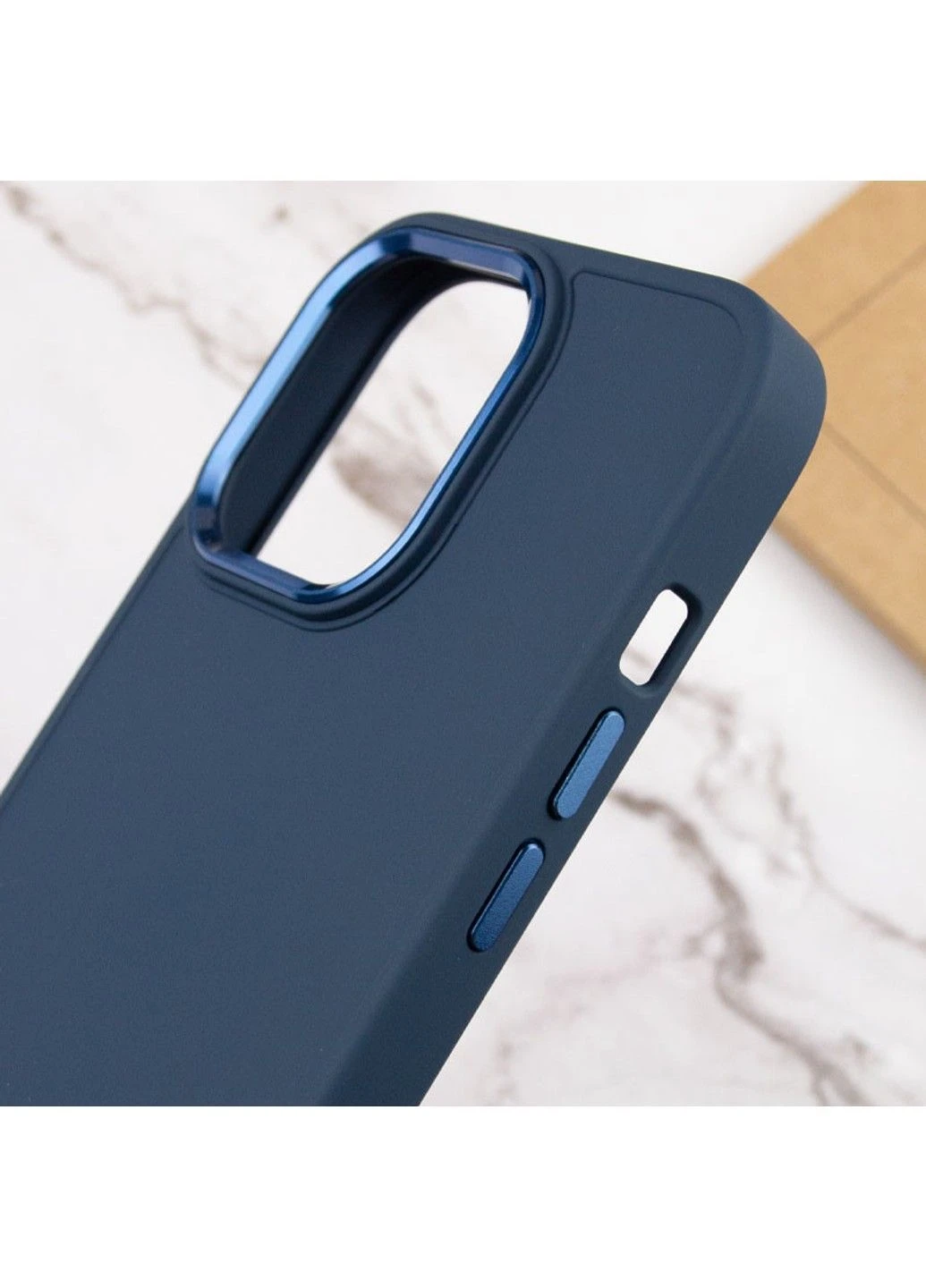 Чехол TPU Bonbon Metal Style для Apple iPhone 14 Pro Max (6.7") Denim Blue No Brand (382777971)