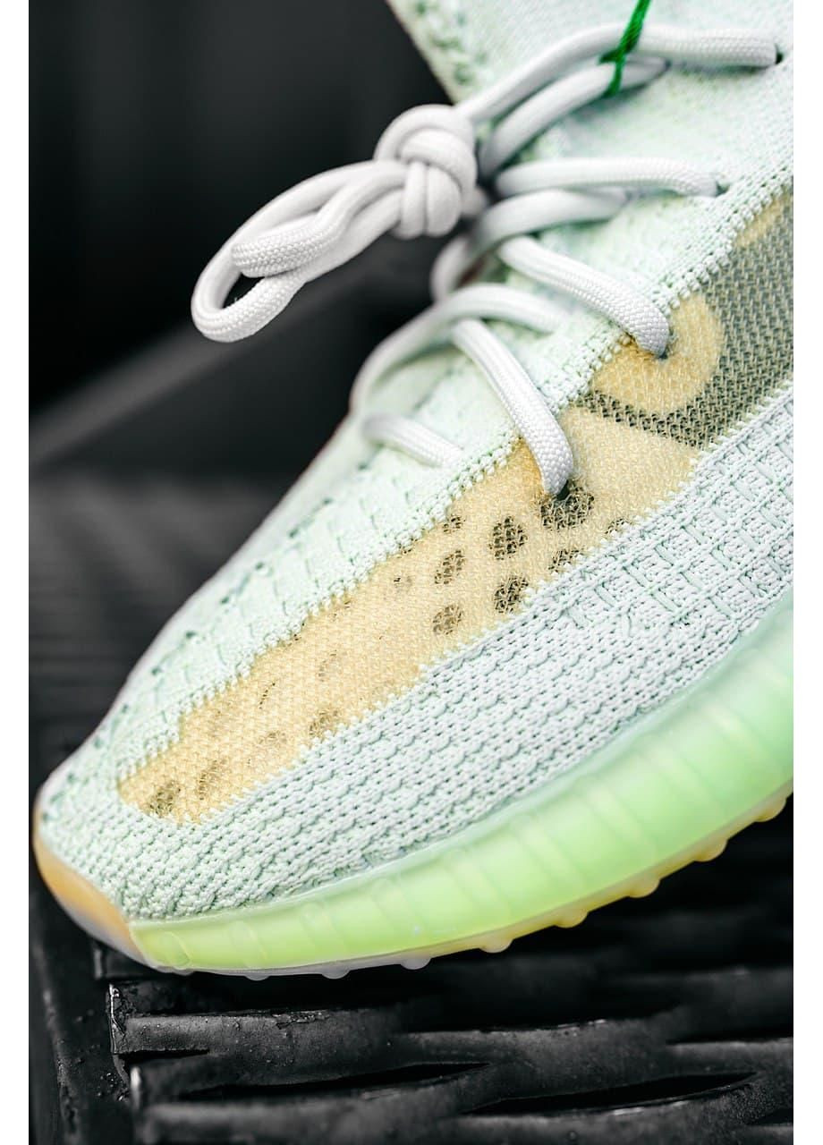 Салатові Осінні кросівки чоловічі adidas yeezy boost 350 v2 hyper space адідас ізі буст No Brand