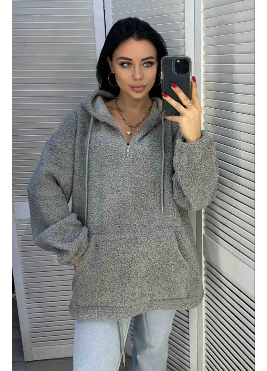 🟣 Хутряне худі oversize ЗАМІРИ В ОПИСІ DK/DL Мода без кордонів (365696640)