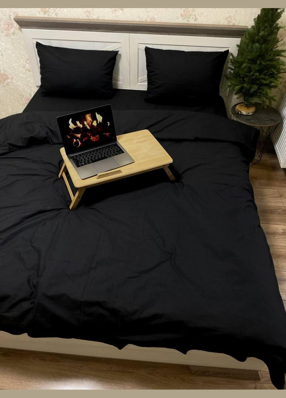 Комплект постельного белья Бязь Голд Люкс "Total Black" Bl1.5-20 150х220 Vital-Textile (295547297)