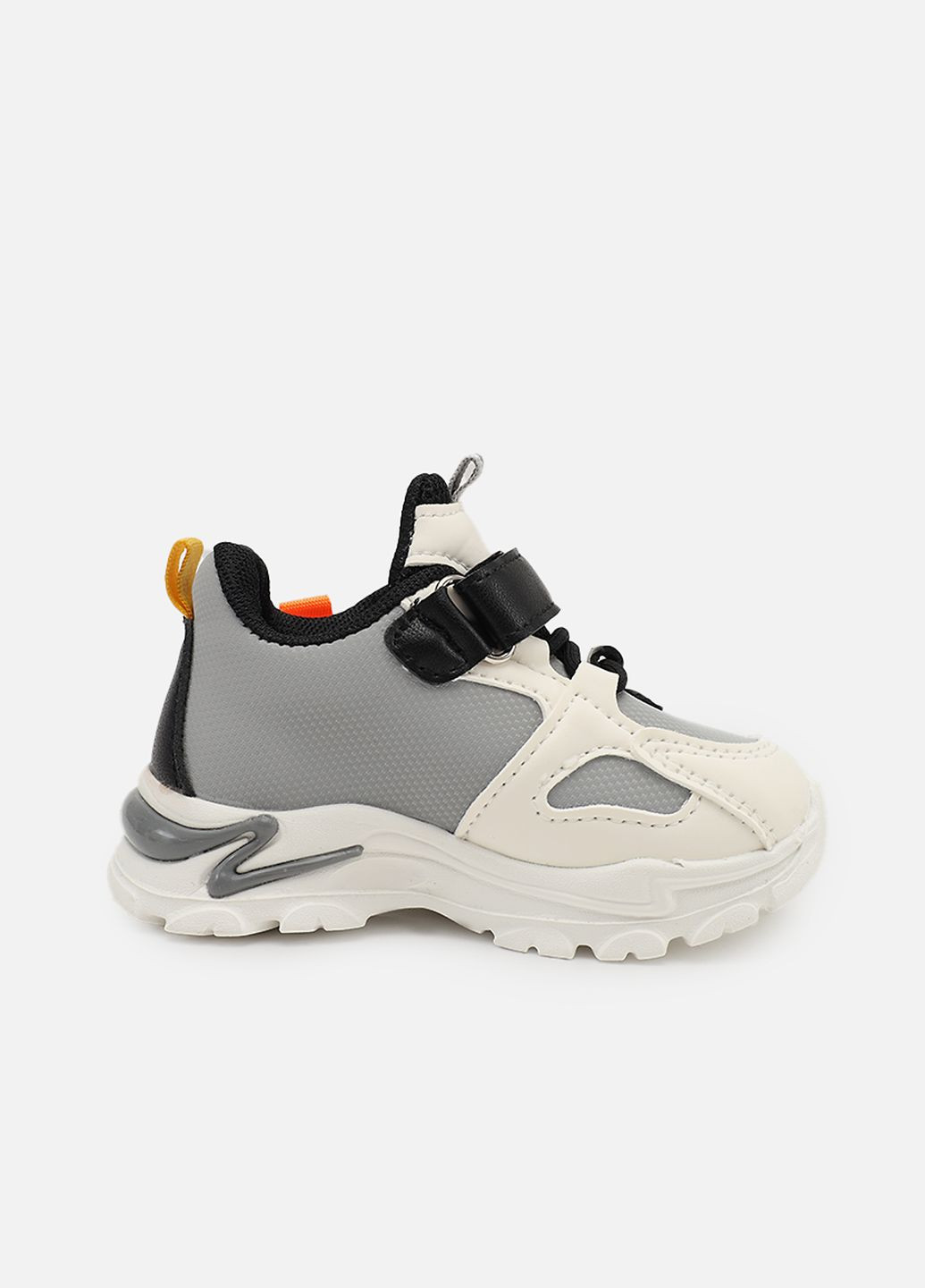Молочные демисезонные кроссовки для мальчика, на плоской подошве цвет молочный цб-00273932 Kimboo