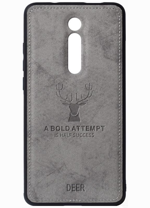 Чехол-накладка Deer Shell With Leather Effect Case Xiaomi Mi 9T/Mi 9T Pro/Redmi K20/K20 Pro Grey Toto (301781088)