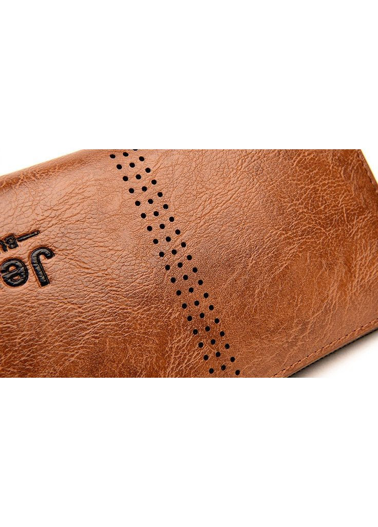 Чоловічий класичний гаманець портмоне в клітинку екошкіри чорний для документів та картний клатч Jeep (363021923)