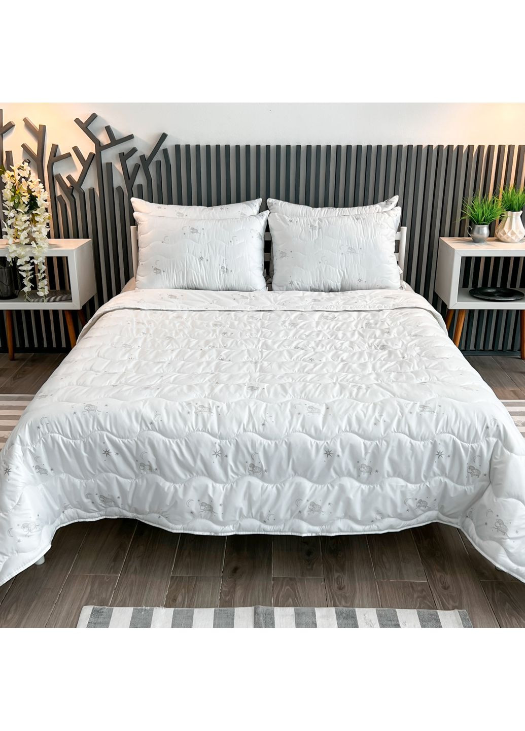 Одеяло зимнее Merino / Мерино антиаллергенное 170х205 см белое ArCloud (367982768)