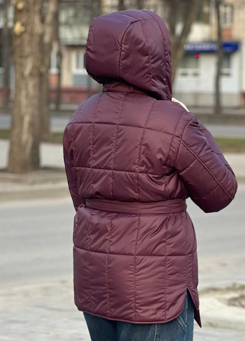 Бордова демісезонна куртка KTL&Kattaleya