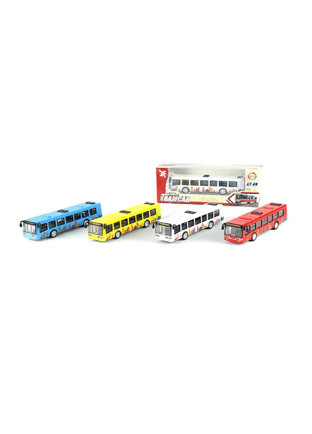 Металева модель Автобуса XL80177L-1 Білий Metr+ (368792297)