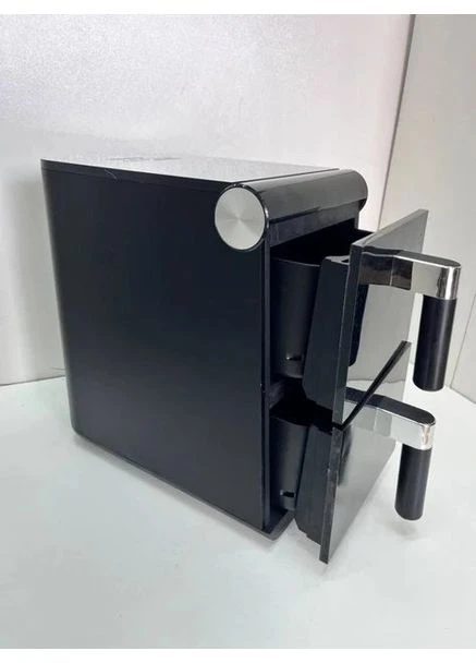 Аэрофритюрница сенсорная мультипечь без масла аэрогриль 16л на 2 съемные чаши фритюрница 13 автоматических программ с таймером Zepline (383349153)