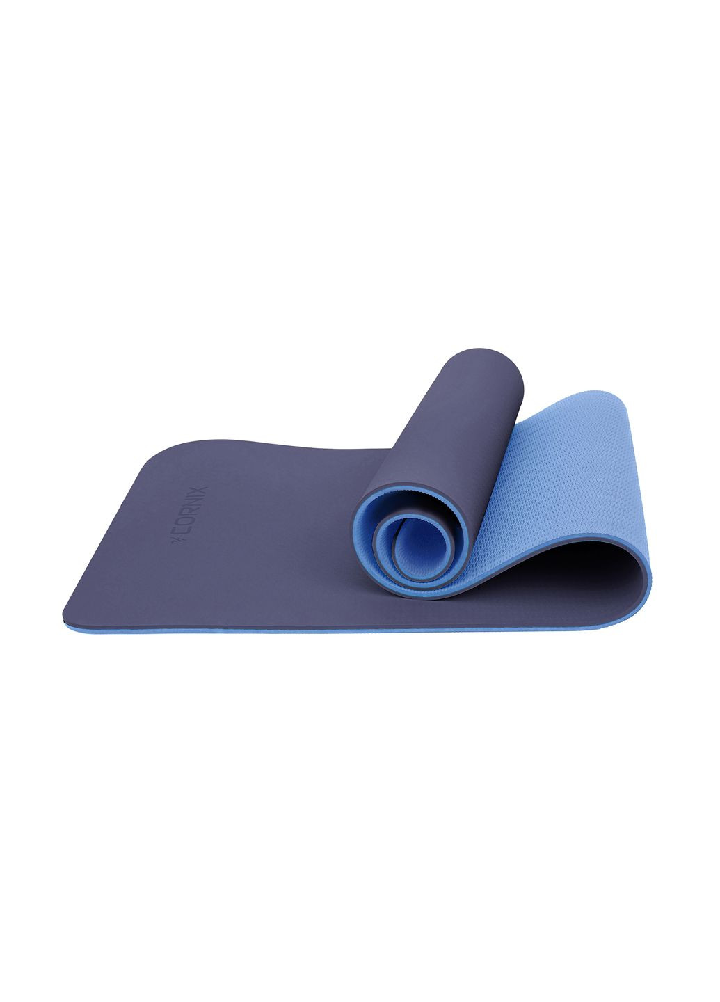 Килимок спортивний TPE 183 x 61 x 1 см для йоги та фітнесу XR0092 Blue/Sky Blue Cornix xr-0092 (275654242)