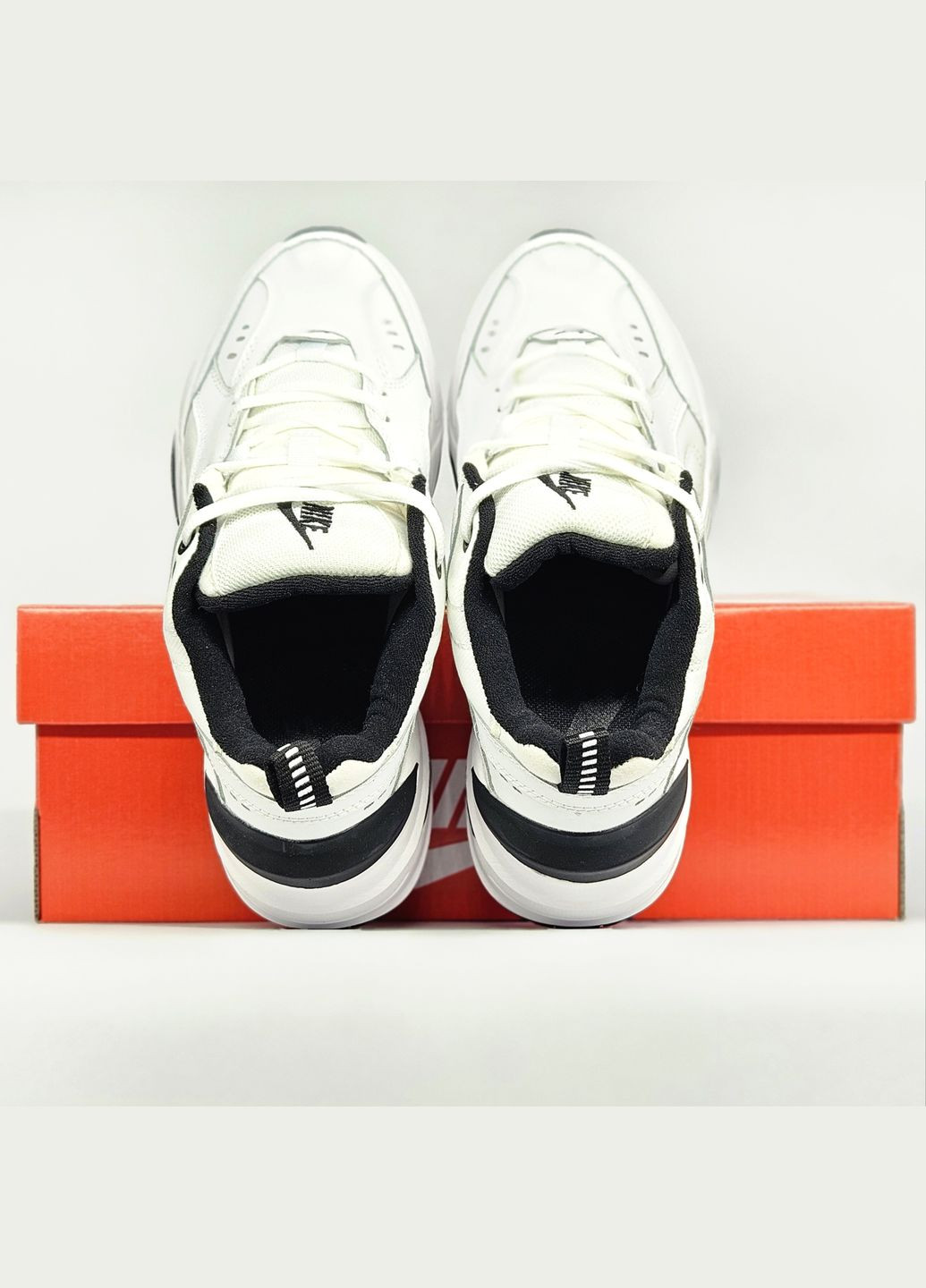 Кроссовки женские и мужские Nike M2K Tekno black white | Найк М2К Текно черные белые No Brand чёрно-белые демисезоны (307288671)