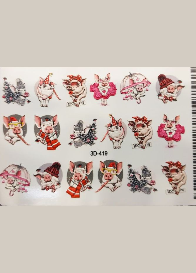 Слайдер 3D для дизайну на нігтях 419 Fashion Nails (299483693)