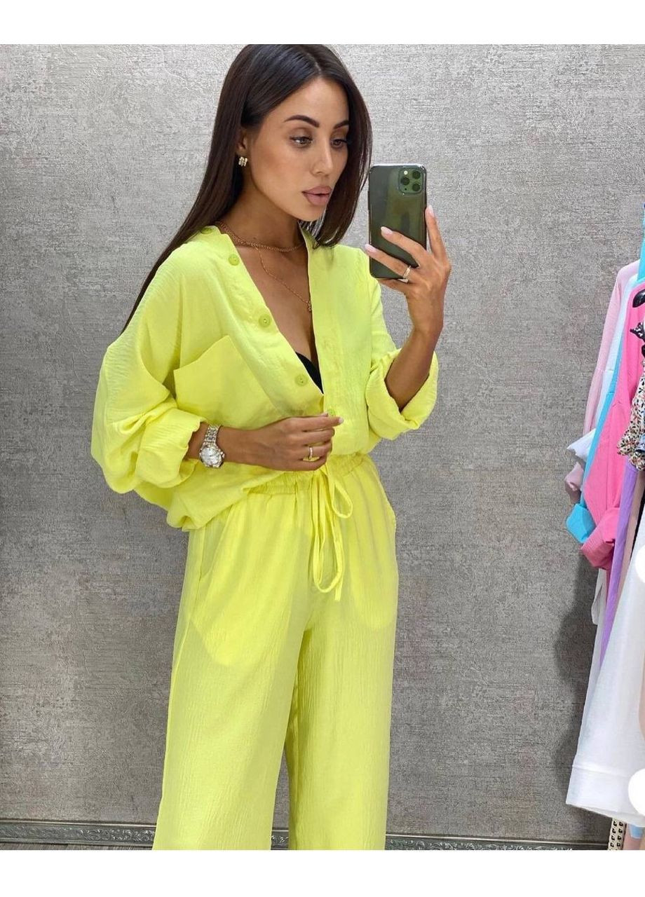 Женский летний костюм с креп жатки Україна (354824022)