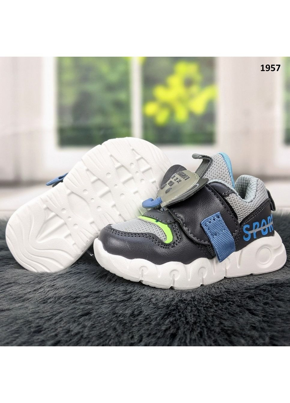 Серые демисезонные кроссовки подростковые BBT